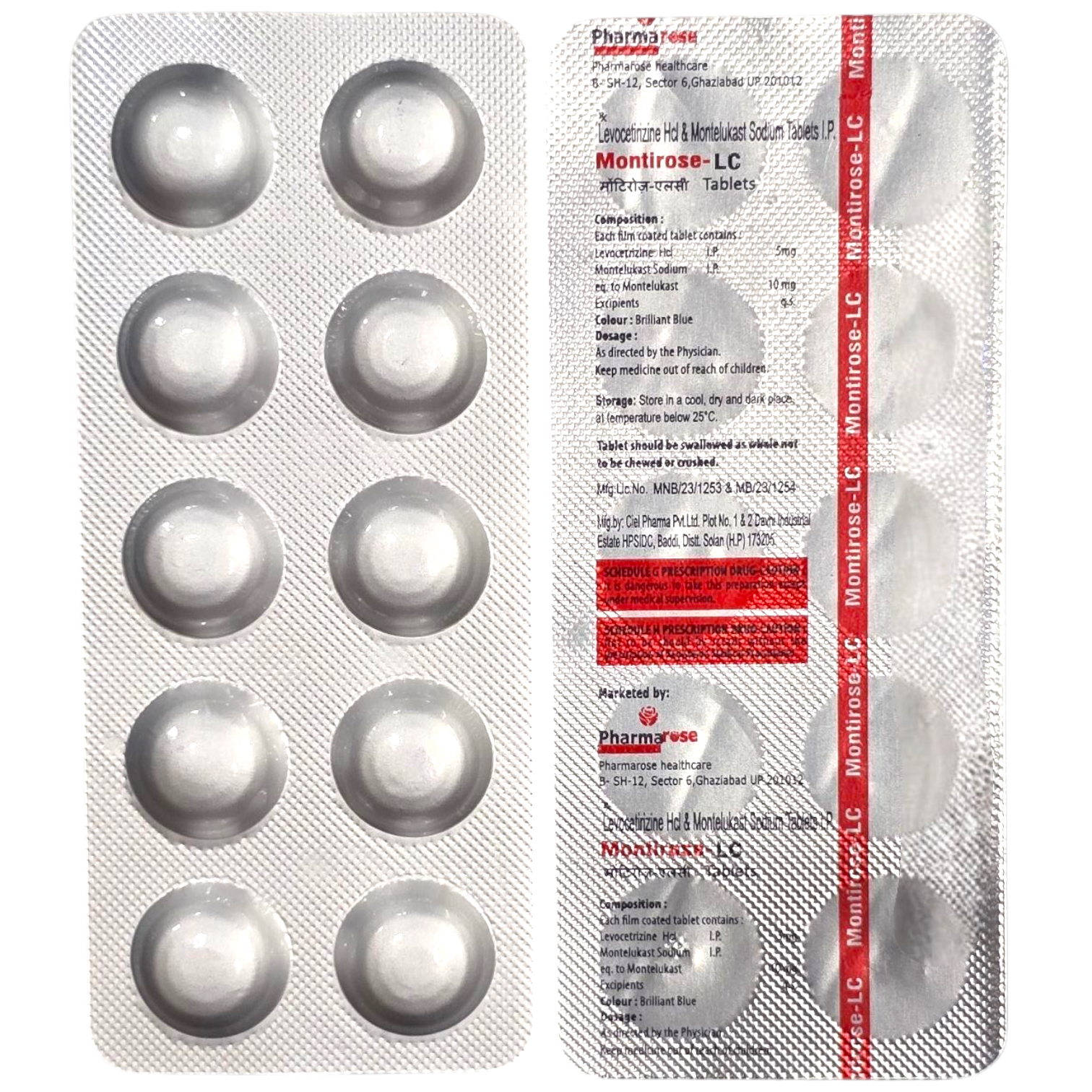 Montirose LC Tablet – Complete Allergy & Respiratory Relief Montirose LC Tablet by Pharmarose Healthcare is a trusted anti-allergic medicine that helps in managing sneezing, runny nose, skin rashes, watery eyes, and respiratory allergies. It is especially effective in conditions like allergic rhinitis, asthma, chronic urticaria, and seasonal allergies.