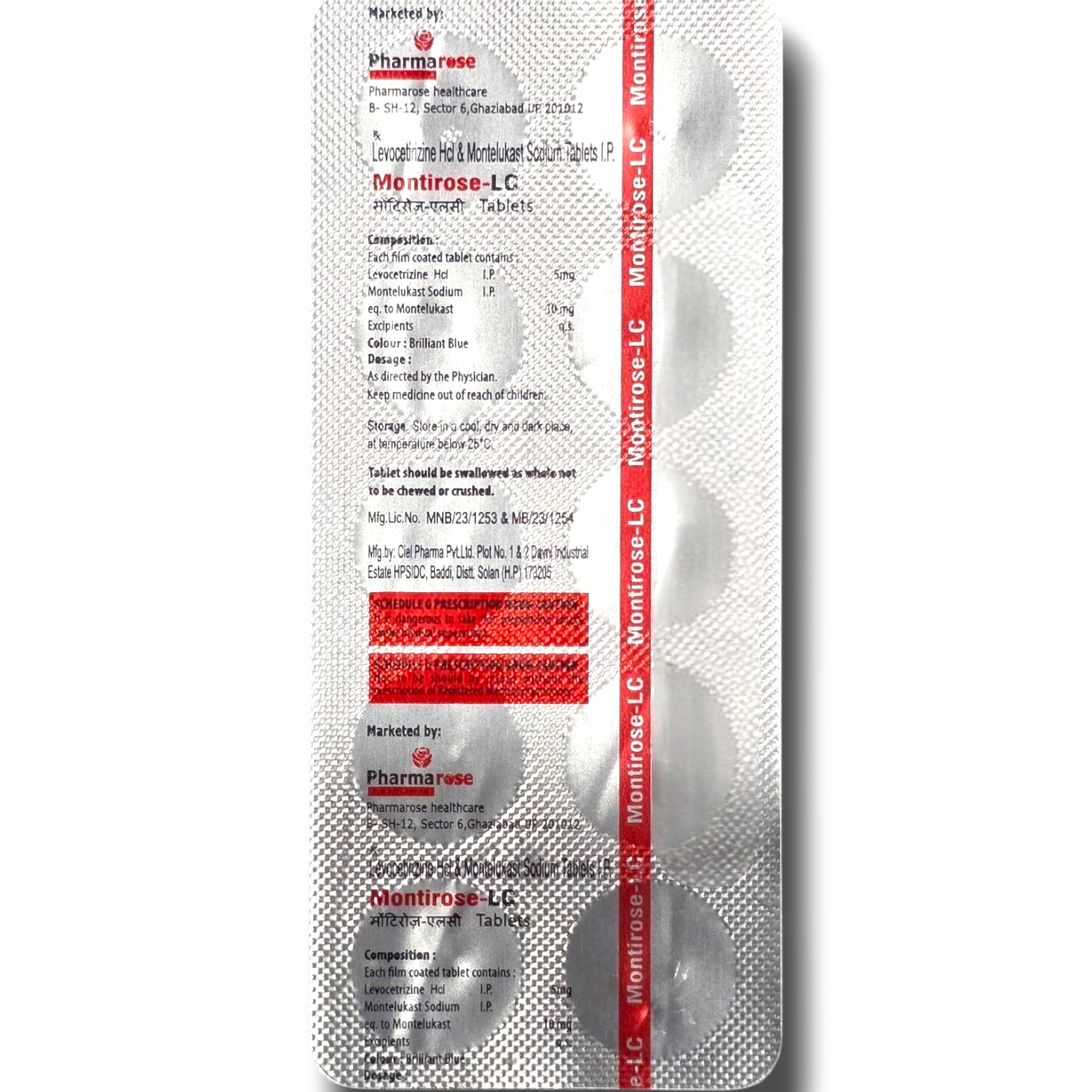 Montirose LC Tablet – Complete Allergy & Respiratory Relief Montirose LC Tablet by Pharmarose Healthcare is a trusted anti-allergic medicine that helps in managing sneezing, runny nose, skin rashes, watery eyes, and respiratory allergies. It is especially effective in conditions like allergic rhinitis, asthma, chronic urticaria, and seasonal allergies.